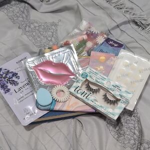 Beauty and Self-Care Set with Pink Lip Mask